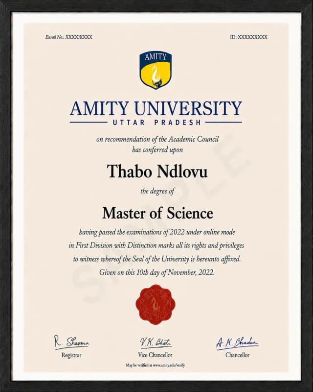 Sample Certificate