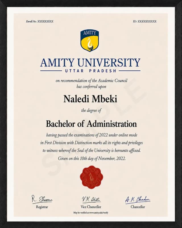 Sample Certificate
