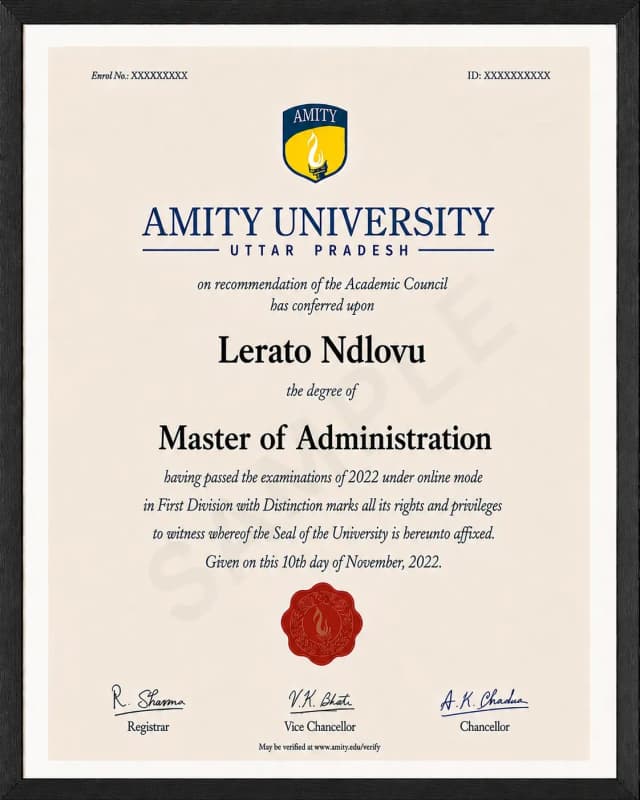 Sample Certificate