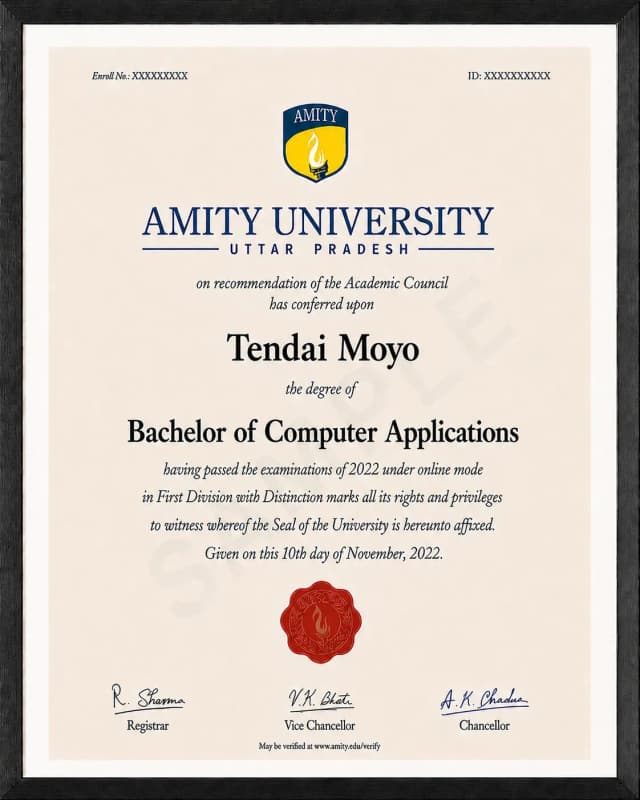 Sample Certificate