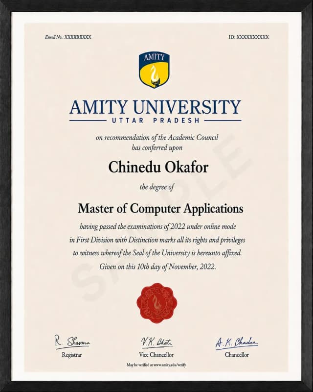 Sample Certificate